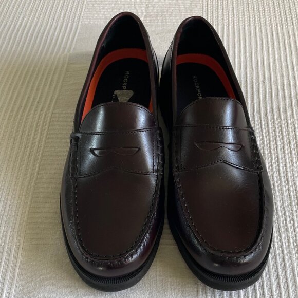 Rockport Men's Modern Prep Penny Loafer Burgundy - Picture 2 of 5